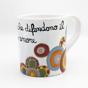Tazza mug con disegni colorati