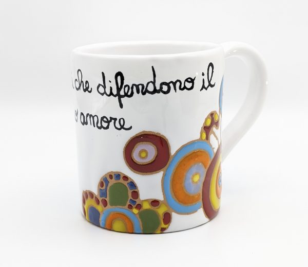 Tazza mug con disegni colorati