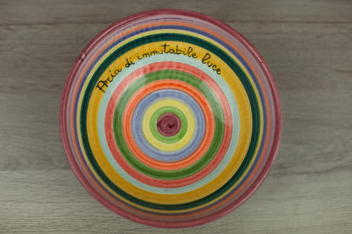 Ciotola artigianale in ceramica dipinta a mano